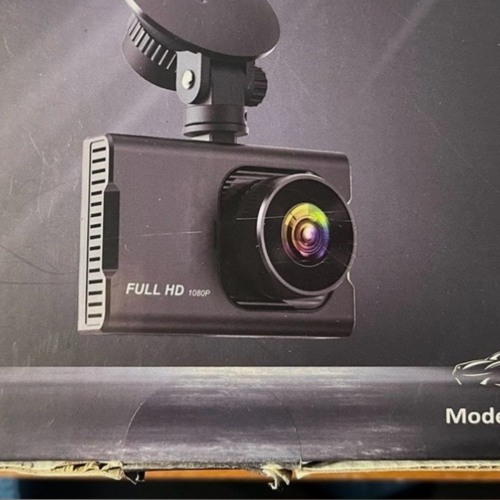 Full HD 1080P Black Car Dash Camera with Wide-Angle Lens